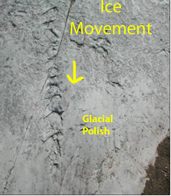 Earth Science Digital Image Library Chatter Marks and Glacial Polish